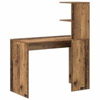 Bureau met plank Oud hout 102 x 50 x 124 cm Bewerkt hout - thumbnail