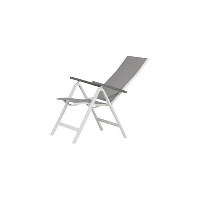 Nohr Verstelbare Tuinstoel 'Candise' kleur Wit/Grijs