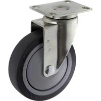 TOOLCRAFT TO-5137917 Zwenkwiel TPR 100 mm met schroefplaat Draagvermogen (max.): 65 kg - thumbnail