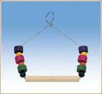 Ferplast ter 4084 schommel hout met kralen - thumbnail