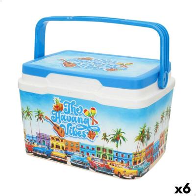 Draagbare harde koelbox Aktive 5 L 28 x 19 x 21 cm Blauw (6 Stuks) Draagbare harde koelbox Aktive 5 L 28 x 19 x 21 cm Blauw (6 Stuks)