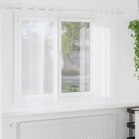 Voile Gordijn met gordijnen 2 pcs Wit 175 x 140 cm Polyester - thumbnail