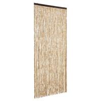 VidaXL Vliegengordijn 100x220 cm chenille beige - thumbnail