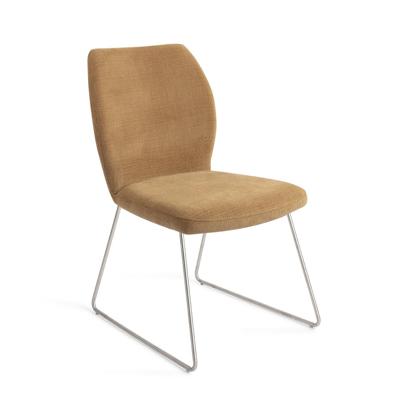 Jesper Home Ikata eetkamerstoel Honey Harvest slide steel