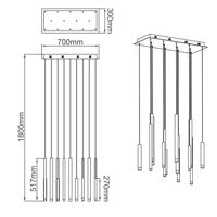 Brilliant Grote led hanglampCembalo - G93764/20 - thumbnail