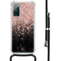 Samsung Galaxy S20 FE hoesje met koord - Marmer twist - thumbnail