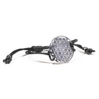 Armbandje Bloem des Levens Zwart - thumbnail