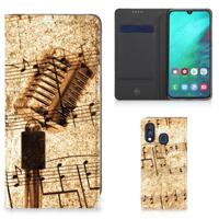 Samsung Galaxy A40 Stand Case Bladmuziek - thumbnail