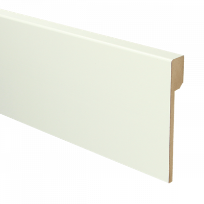 MDF Renovatieplint modern 120x18 voorgelakt RAL9010 - lengte 240cm