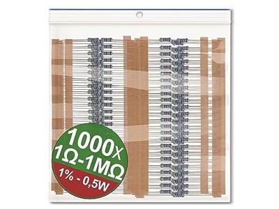 Quadrios 22P083 22P083 Metaalfilmweerstand assortiment Axiaal bedraad 0.5 W 1 % 1 set(s) Quadrios 22P083 22P083 Metaalfilmweerstand assortiment Axiaal bedraad 0.5 W 1 % 1 set(s)