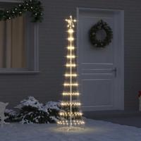 LED Kerstboom met 230 LED Warmwit 138.5 x 138.5 x 399 cm Metaal - thumbnail