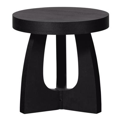 WOOOD Ronde Bijzettafel 'Tala' 45cm, kleur Zwart