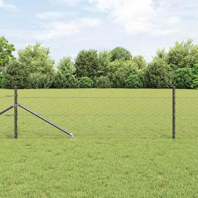VidaXL Afrasteringspaal grijs 25 x 0,5 m (50 mm gaas) staal