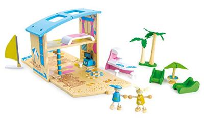 Huis in een houten box