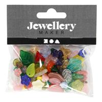 Creativ Company Glazen kralen divers bladeren en bloemen, 60 gram - thumbnail
