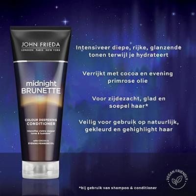 John Frieda Brilliant brunette midnight brunette conditioner 250 Milliliter