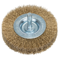 Bosch Accessories Schijfborstels voor boormachines - gegolfde draad, met messing coating, 75 mm D = 75 mm, breedte = 16 mm Schacht-Ø 6 mm 2609256519 1 stuk(s) - thumbnail