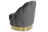 Armstoel DKD Home Decor 86 x 80 x 85 cm Grijs Metaal Wit Donker grijs - thumbnail