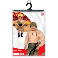 Spierballenshirt Bodybuilder kostuum - thumbnail