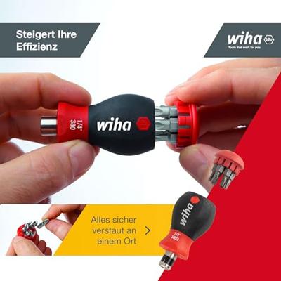 Wiha Schroevendraaier | met bitmagazijn | Stubby 43613 - thumbnail