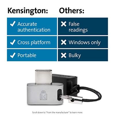 Vingerafdruklezer Kensington Llave de huella digital VeriMark™ Guard USB-C - FIDO2, WebAuthn/CTAP2 y FIDO U2F - Multiplataforma - thumbnail