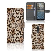 Nokia 2.4 | Telefoonhoesje | Met pasjeshouder | Leopard - thumbnail