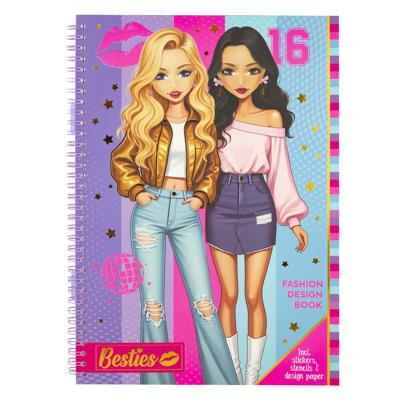 Creative Craft Group Besties fashion ontwerpboek a4 met accessoires