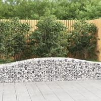 VidaXL Schanskorf gewelfd 400x50x40/60 cm gegalvaniseerd ijzer - thumbnail