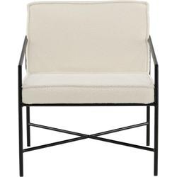 Nohr Fauteuil 'Sidra' Teddy, kleur Off White
