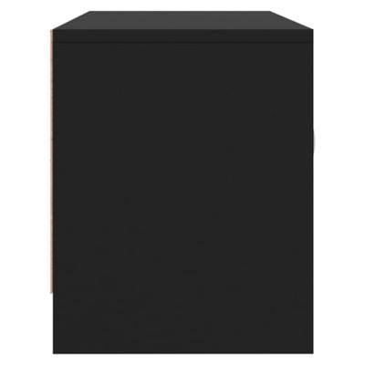 Tv-meubel 102x30x37,5 cm bewerkt hout zwart