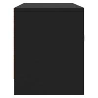 Tv-meubel 102x30x37,5 cm bewerkt hout zwart - thumbnail