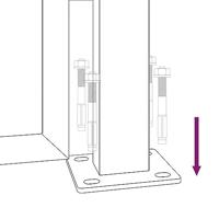 Poort 105x130 cm boomontwerp cortenstaal - thumbnail