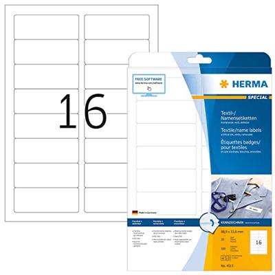 Naambadge etiket herma 4515 88.9x33.8mm wit Naambadge etiket herma 4515 88.9x33.8mm wit