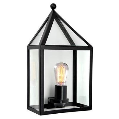 Buitenlamp Laren Zwart Wandlamp Plat Buitenlamp Laren Zwart Wandlamp Plat