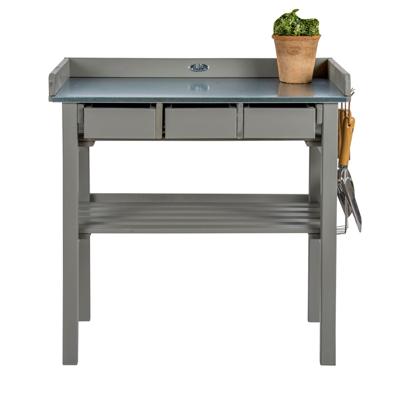 Esschert Design tuinwerktafel grijs cf29g