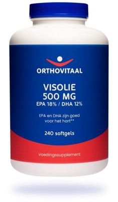 OrthoVitaal Visolie 500mg EPA 18% DHA 12% 240 Softgels