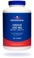 OrthoVitaal Visolie 500mg EPA 18% DHA 12% 240 Softgels - thumbnail