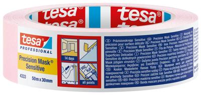 tesa PRECISION SENSITIVE 04333-00018-02 Maskeertape Präzisionskrepp Lichtroze (l x b) 50 m x 25 mm 1 stuk(s) tesa PRECISION SENSITIVE 04333-00018-02 Maskeertape Präzisionskrepp Lichtroze (l x b) 50 m x 25 mm 1 stuk(s)