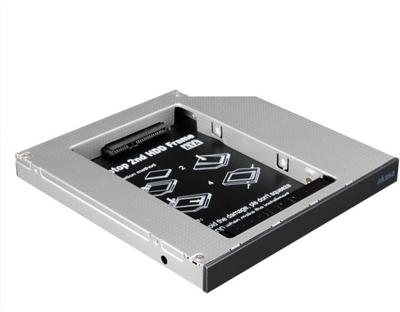 Akasa N.Stor harde schijf behuizing (6,3 cm (2,5 inch), converteert SATA-harde schijf naar laptop SATA ODD Bay) zwart