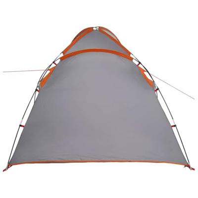 Tent met dak Grijs en Oranje Large Polyester en glasvezel Tent met dak Grijs en Oranje Large Polyester en glasvezel