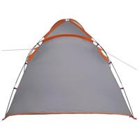 Tent met dak Grijs en Oranje Large Polyester en glasvezel - thumbnail