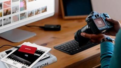 SAMSUNG Portable T7, 1 TB SSD