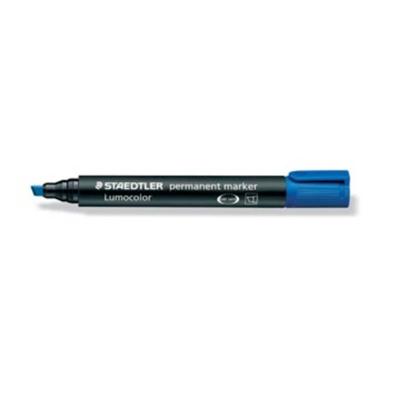 Viltstift staedtler lumocolor 350 schuin 2-5mm bl