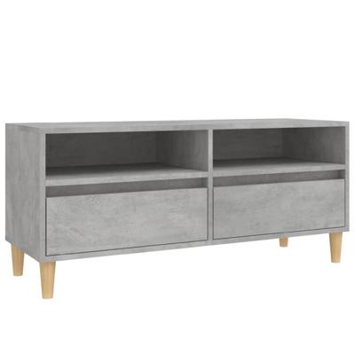 Tv-meubel 100x34,5x44,5 cm bewerkt hout betongrijs Tv-meubel 100x34,5x44,5 cm bewerkt hout betongrijs