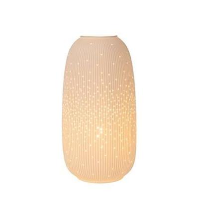 Lucide FLORES - Tafellamp - Ø 17,5 cm - 1xE14 - Wit