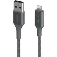 Belkin Smart LED-oplaadkabel, USB-C naar Lightning, 1,2 m (weergave van de laadstatus) voor iPhone, AirPods en iPad, MFi-gecertificeerd - grijs, CAA007bt - thumbnail
