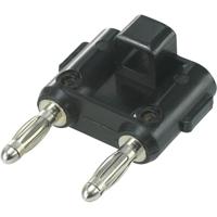 TRU COMPONENTS TC-R8-84 Verbindingsstekker Zwart Stift-Ø: 4 mm Penafstand: 19 mm 1 stuk(s) - thumbnail