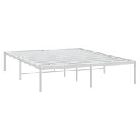 Bedframe metaal wit 160x200 cm - thumbnail