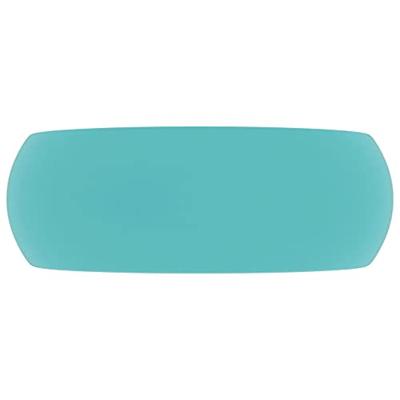 Wastafel rond 40x15 cm keramiek mat lichtgroen