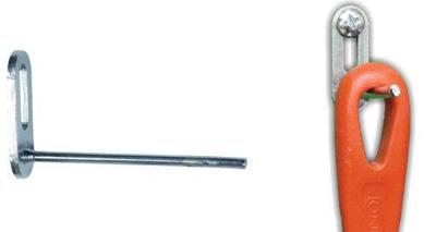 Connex Enkele Haak Recht 46X80X4Mm Vz - DY270400